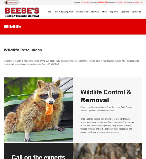 Mobile Wildlife Control